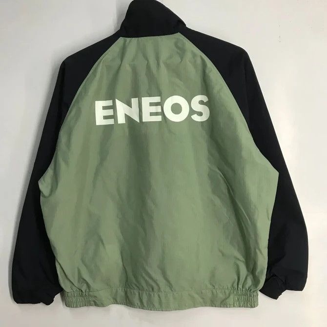 Japanese Brand 💣 OFFER Vtg 90's ENEON Windbreaker Worker Jacket Size US L / EU 52-54 / 3 - 4 Thumbnail