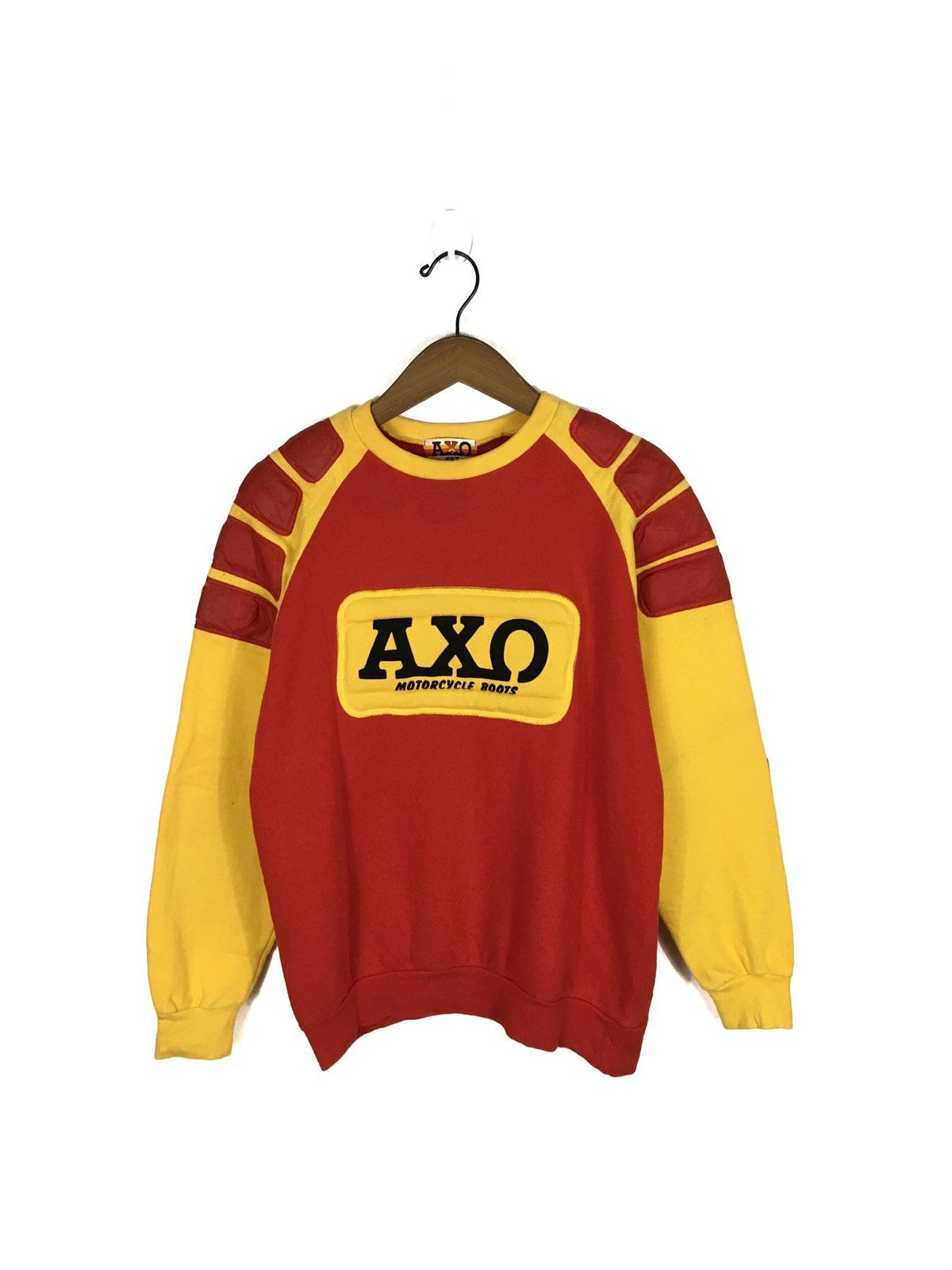 Vintage Vintage Axo Motocycle Boots Safety Sweatshirt Size US M / EU 48-50 / 2 - 2 Thumbnail