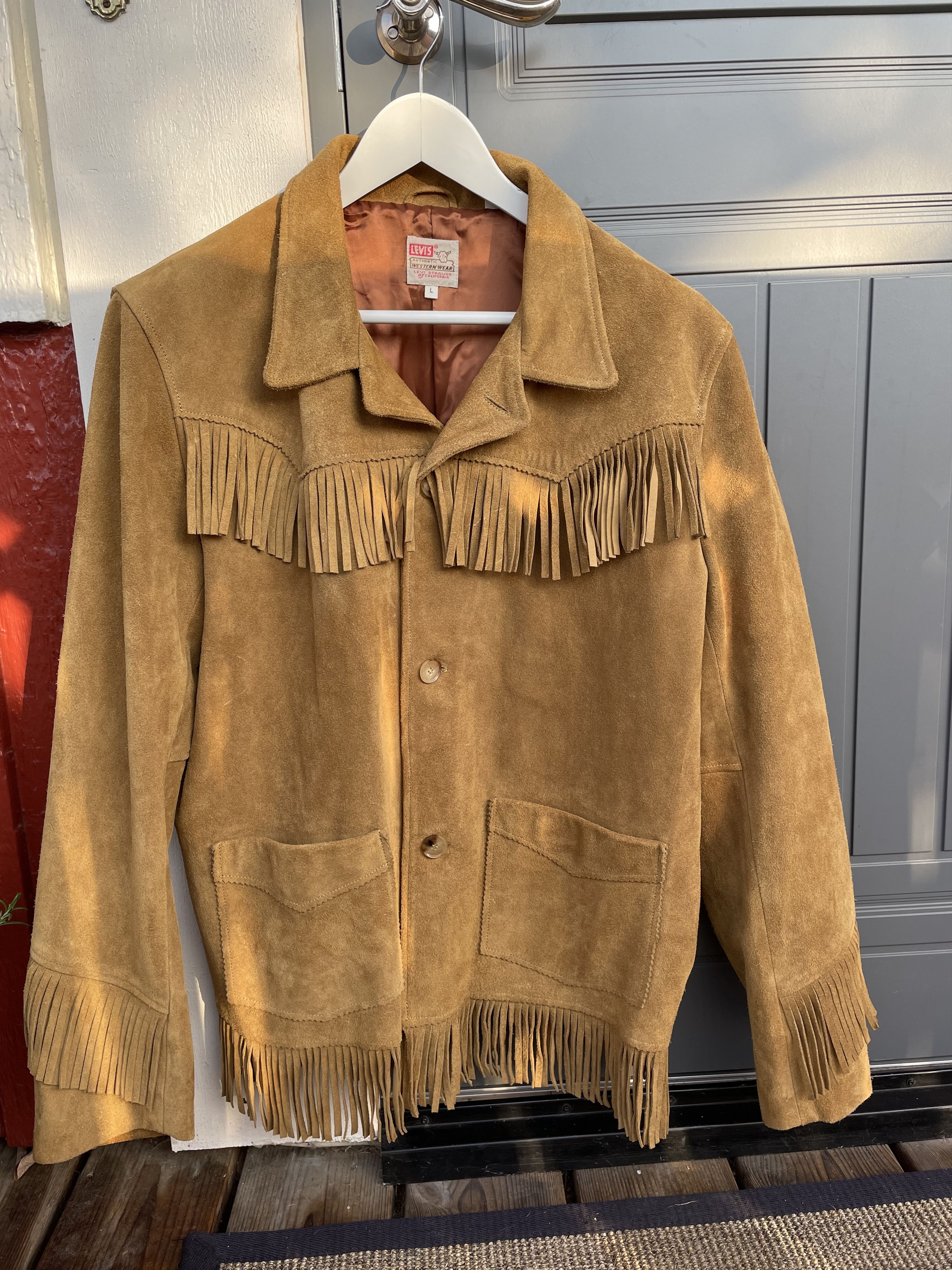 Levi's Vintage Clothing Suede Fringe Jacket | Grailed