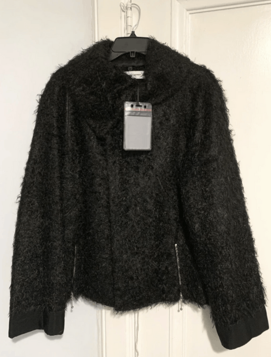 Kiko Kostadinov Kiko Kostadinov Goff Zip Darted Jacket Furry Black ...