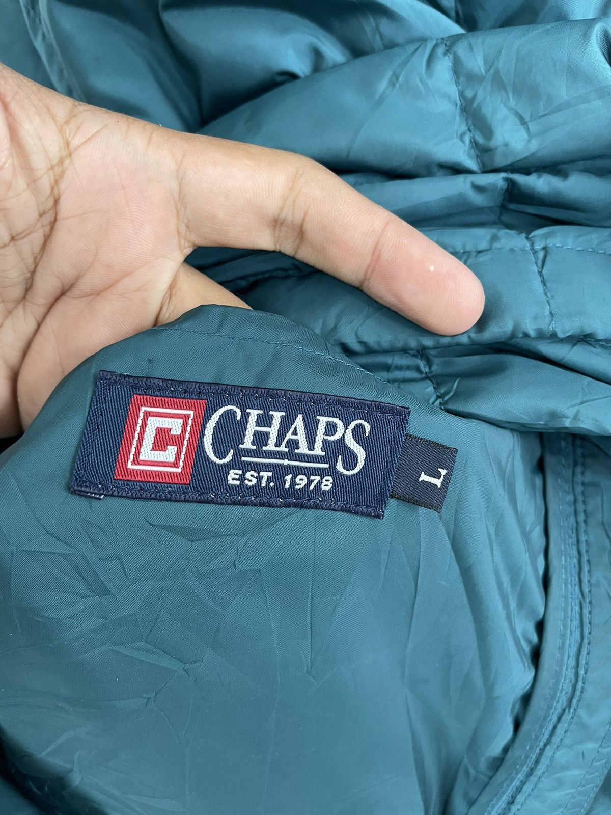 Ralph Lauren Vintage Chaps Ralph Lauren POLO Thin Puffer Hoodies Size US L / EU 52-54 / 3 - 3 Thumbnail