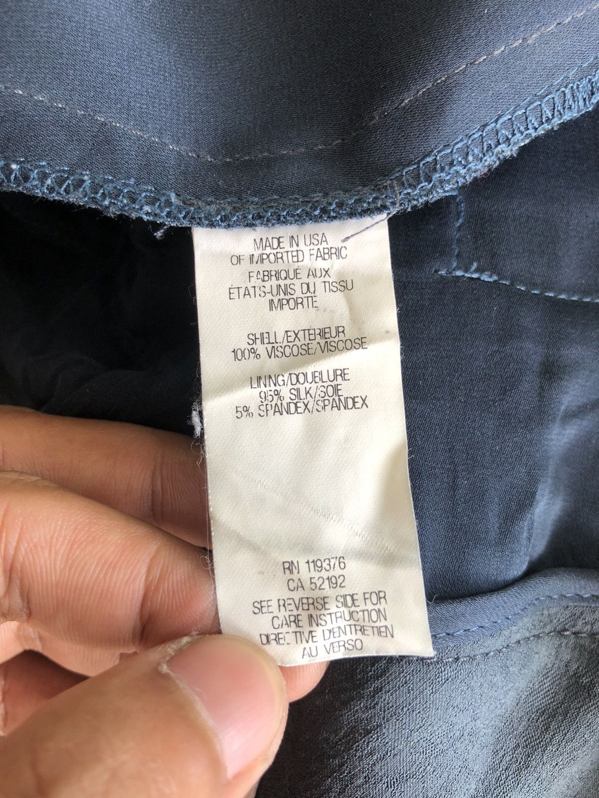 Helmut Lang GRAIL🔥Helmut Lang Mosaic Marble Zipper Hem Rayon Pants Size US 31 - 5 Thumbnail