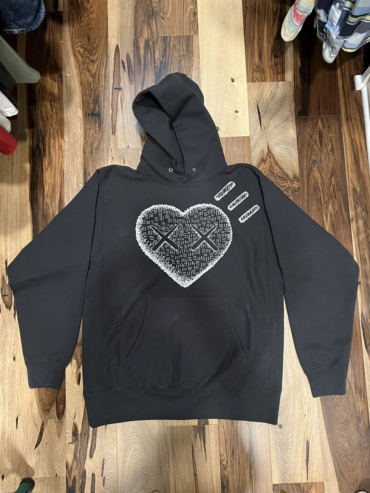 Human Made NEW Pizza Hoodie #1 - Human Made x Kaws - Large