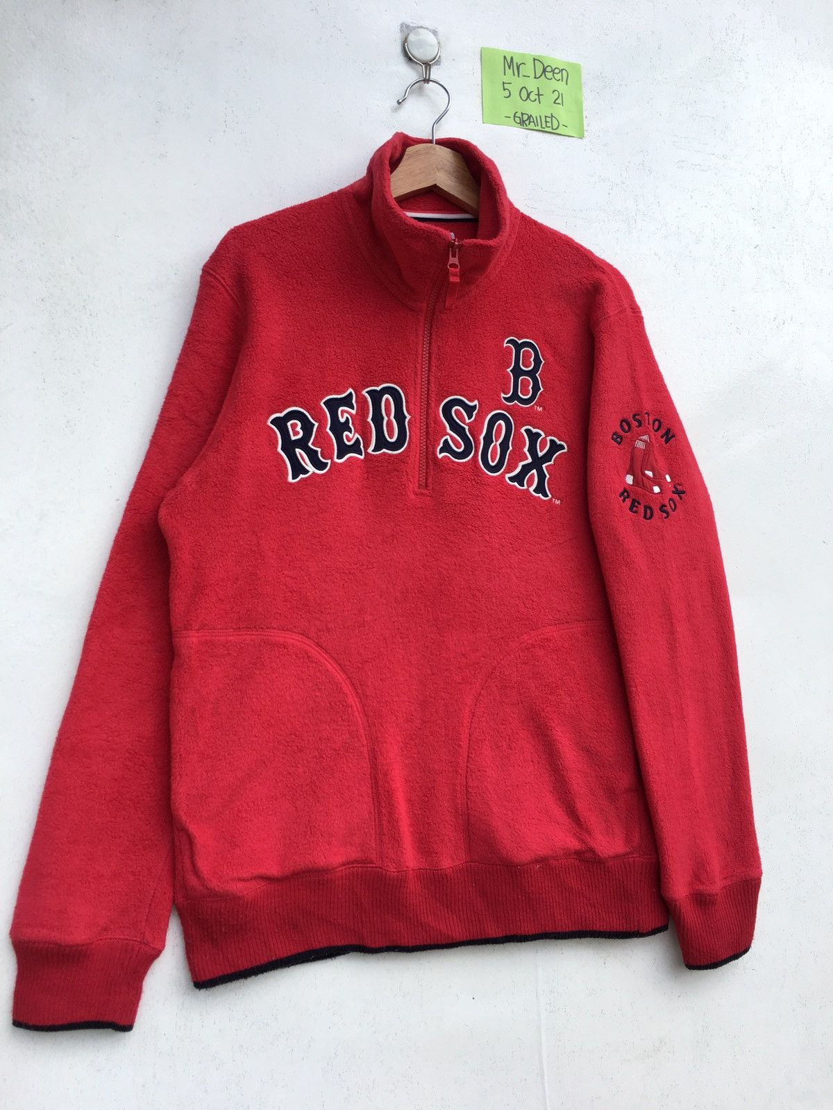 MLB Vintage Red Sox MLB Fleece Sweater Size US M / EU 48-50 / 2 - 2 Thumbnail