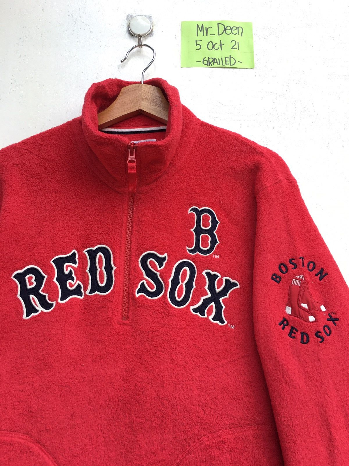 MLB Vintage Red Sox MLB Fleece Sweater Size US M / EU 48-50 / 2 - 5 Thumbnail