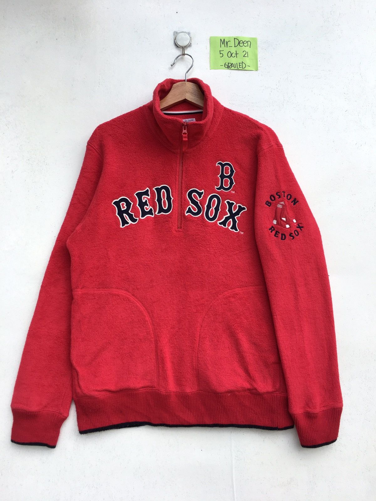 MLB Vintage Red Sox MLB Fleece Sweater Size US M / EU 48-50 / 2 - 1 Thumbnail