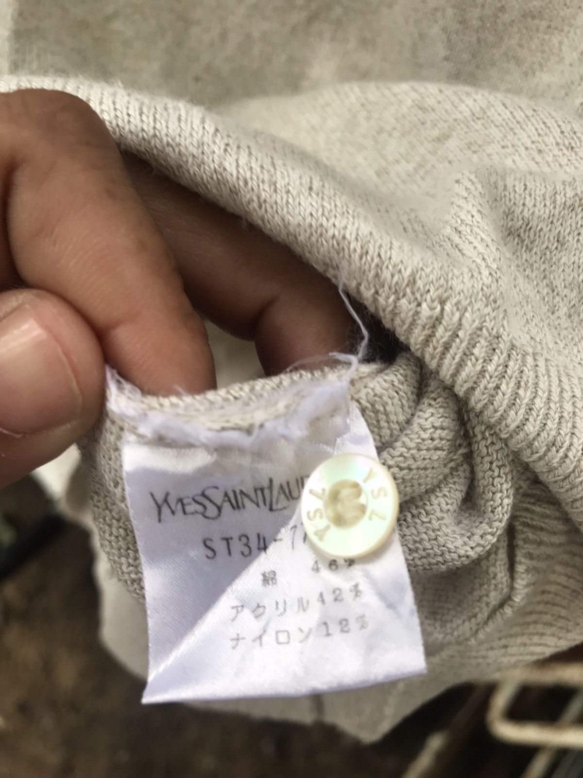 Japanese Brand × Vintage × Yves Saint Laurent Vintage YSL YvesSaintLaurent soft polo tee Size US L / EU 52-54 / 3 - 5 Thumbnail