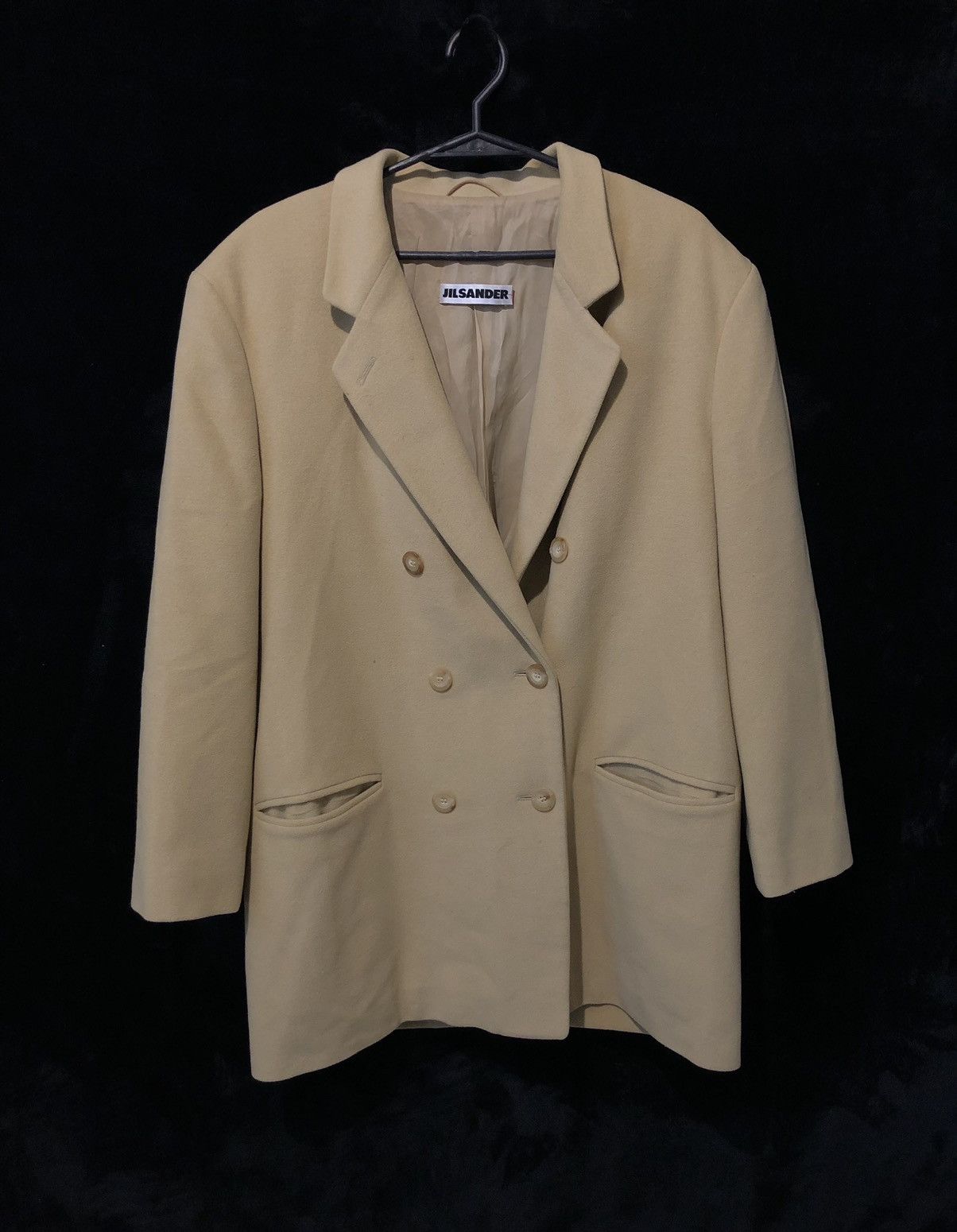 Coat Jil Sander cream wool + agnora rare
