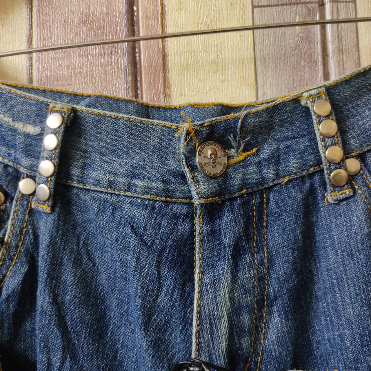 Japanese Brand × Seditionaries HPP HOLLYWOOD Double Waist Bondage Style Denim Pants Size US 32 / EU 48 - 9 Thumbnail