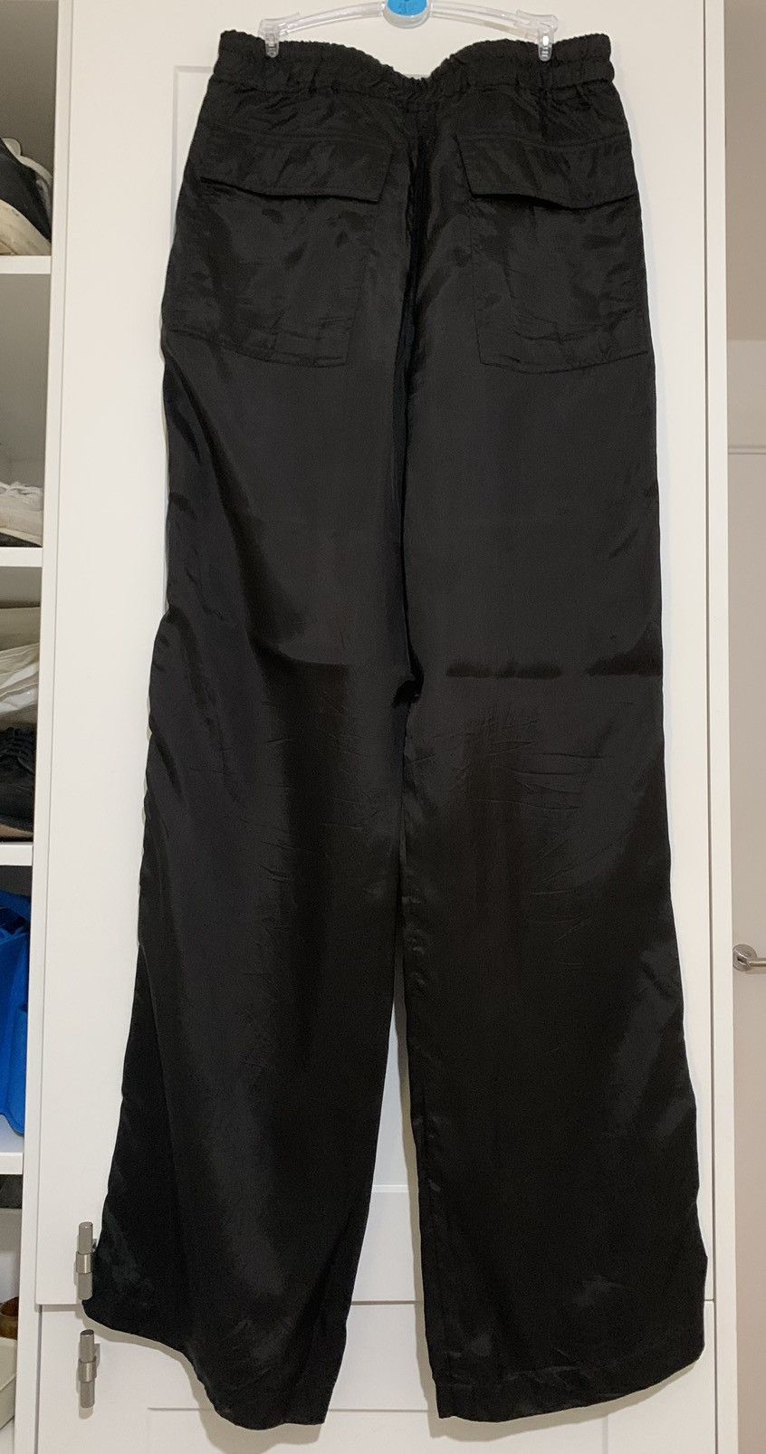 Rick Owens SS20 Tecuatl Wide Cupro Drawstring Trousers Size US 32 / EU 48 - 2 Thumbnail