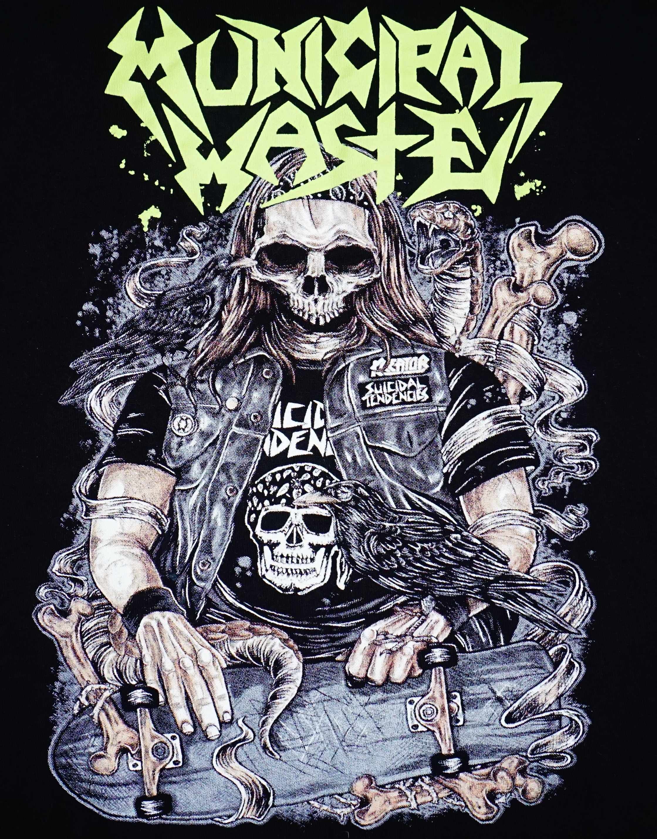Band Tees Municipal Waste Death Skate Official Band Tshirt Size US M / EU 48-50 / 2 - 3 Thumbnail
