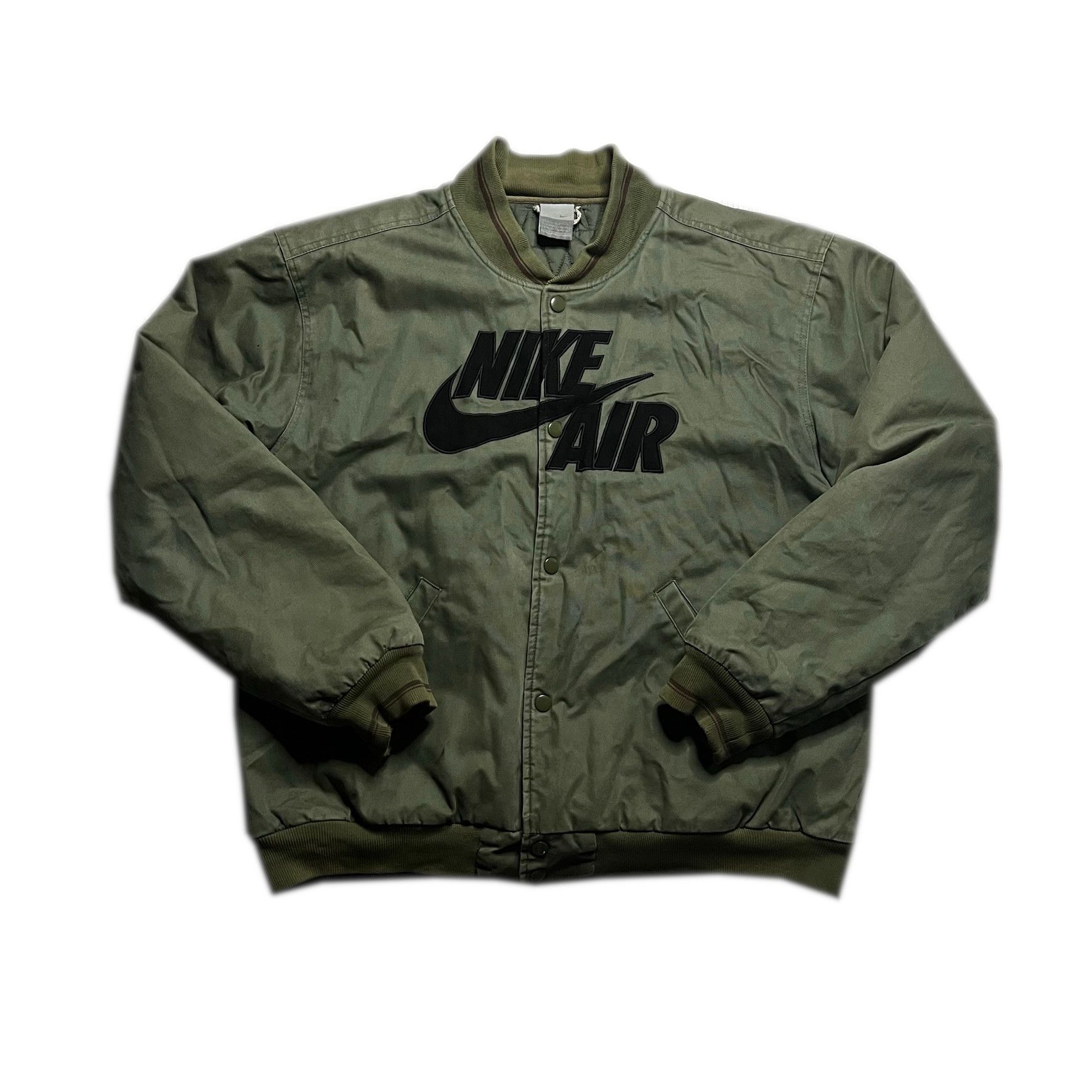 Nike Nike Vintage Green Varsity Jacket 2000s Retro Grailed