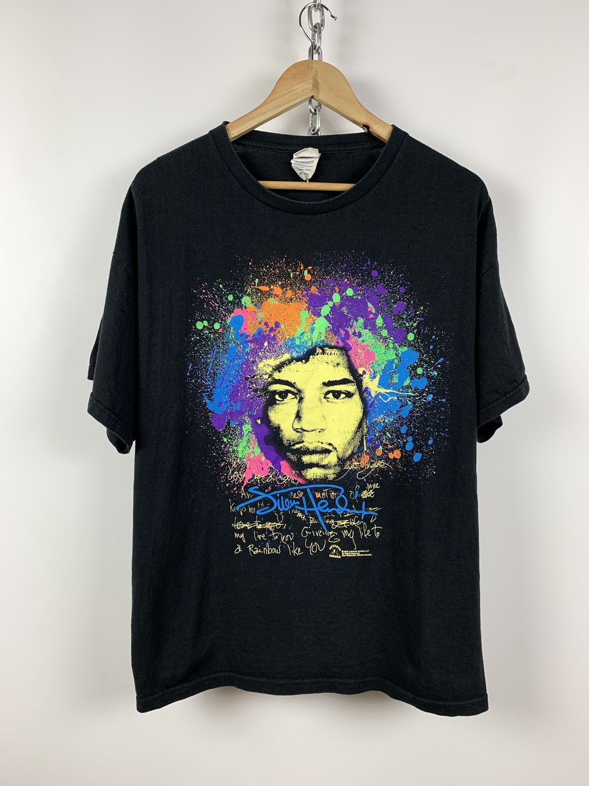 Band Tees 2008 Vintage Jimi Hendrix Rainbow Bridge T-Shirt Size US XL / EU 56 / 4 - 1 Thumbnail