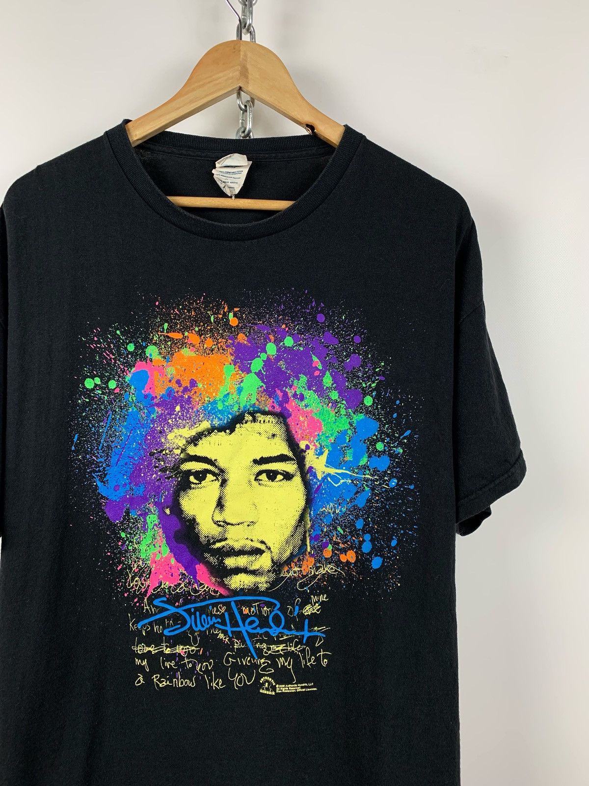 Band Tees 2008 Vintage Jimi Hendrix Rainbow Bridge T-Shirt Size US XL / EU 56 / 4 - 2 Thumbnail