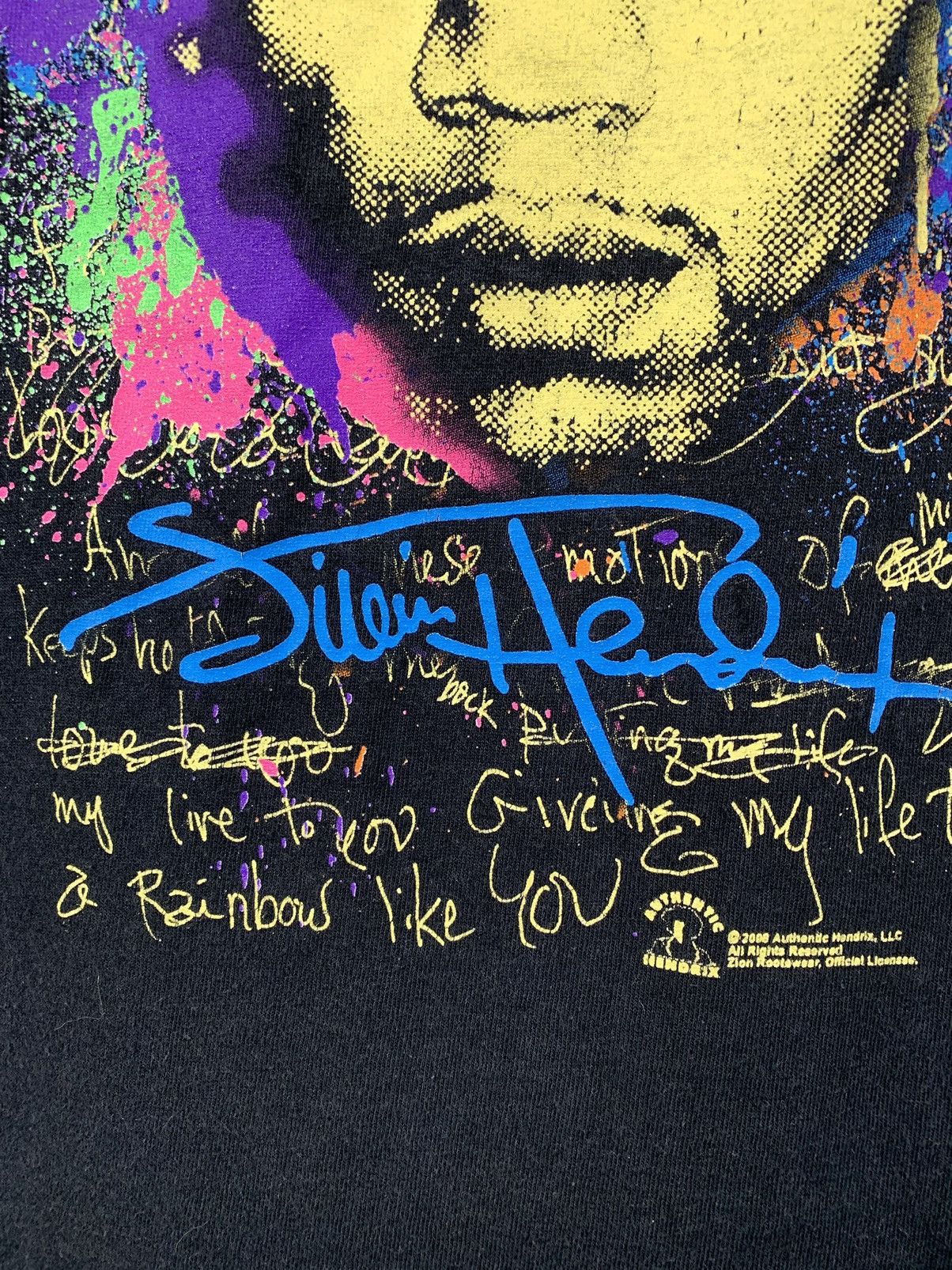 Band Tees 2008 Vintage Jimi Hendrix Rainbow Bridge T-Shirt Size US XL / EU 56 / 4 - 5 Thumbnail