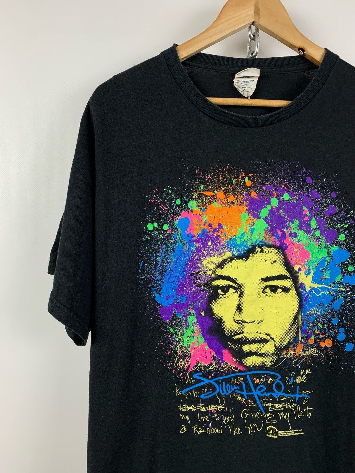 Band Tees 2008 Vintage Jimi Hendrix Rainbow Bridge T-Shirt Size US XL / EU 56 / 4 - 3 Thumbnail
