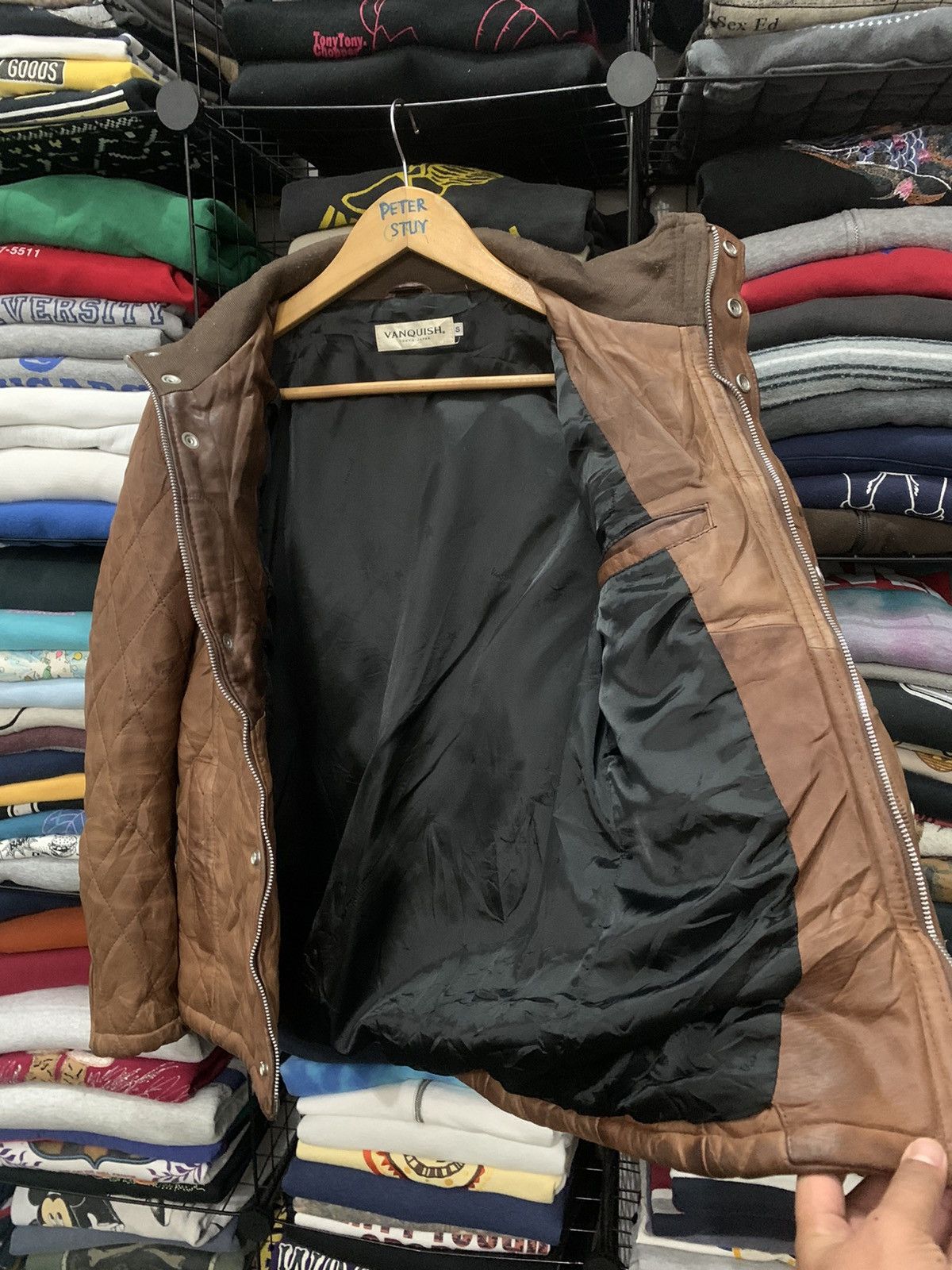 Vanquish Vanquish LeatherJacket quilted design Size US S / EU 44-46 / 1 - 4 Thumbnail