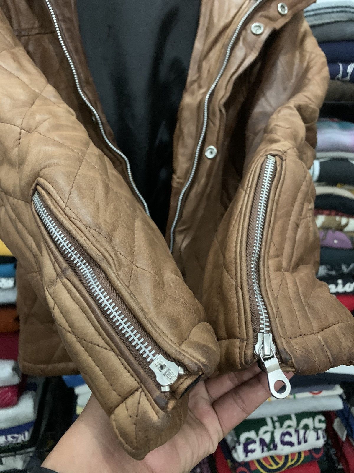 Vanquish Vanquish LeatherJacket quilted design Size US S / EU 44-46 / 1 - 10 Thumbnail