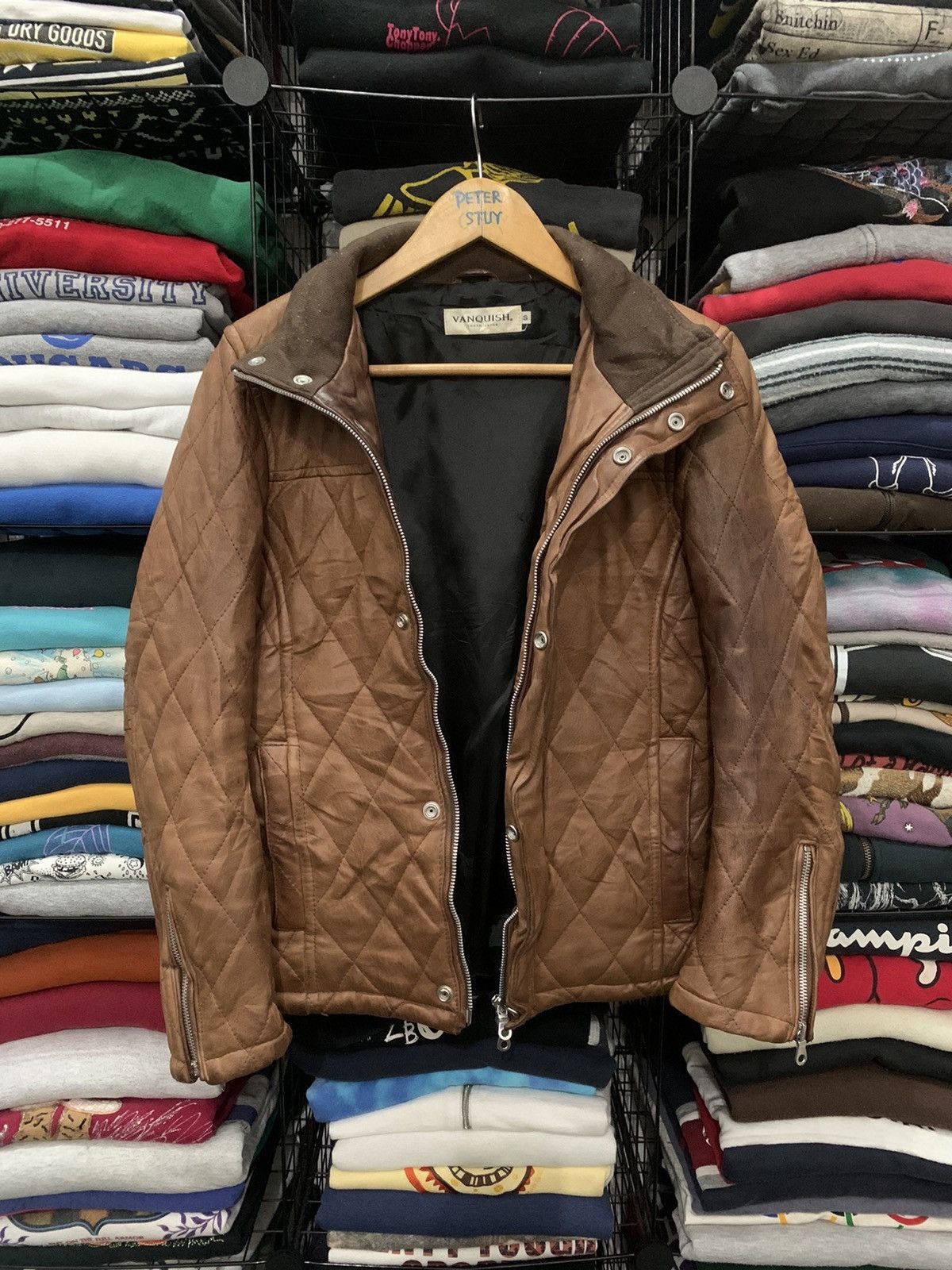 Vanquish Vanquish LeatherJacket quilted design Size US S / EU 44-46 / 1 - 2 Thumbnail