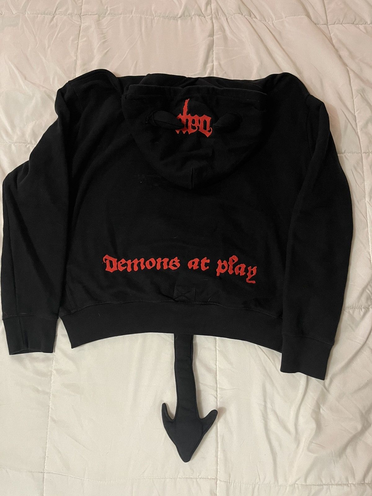 Demons At Play Hoodie Split Hoodie Clothing Hoodie Angel And Demon
