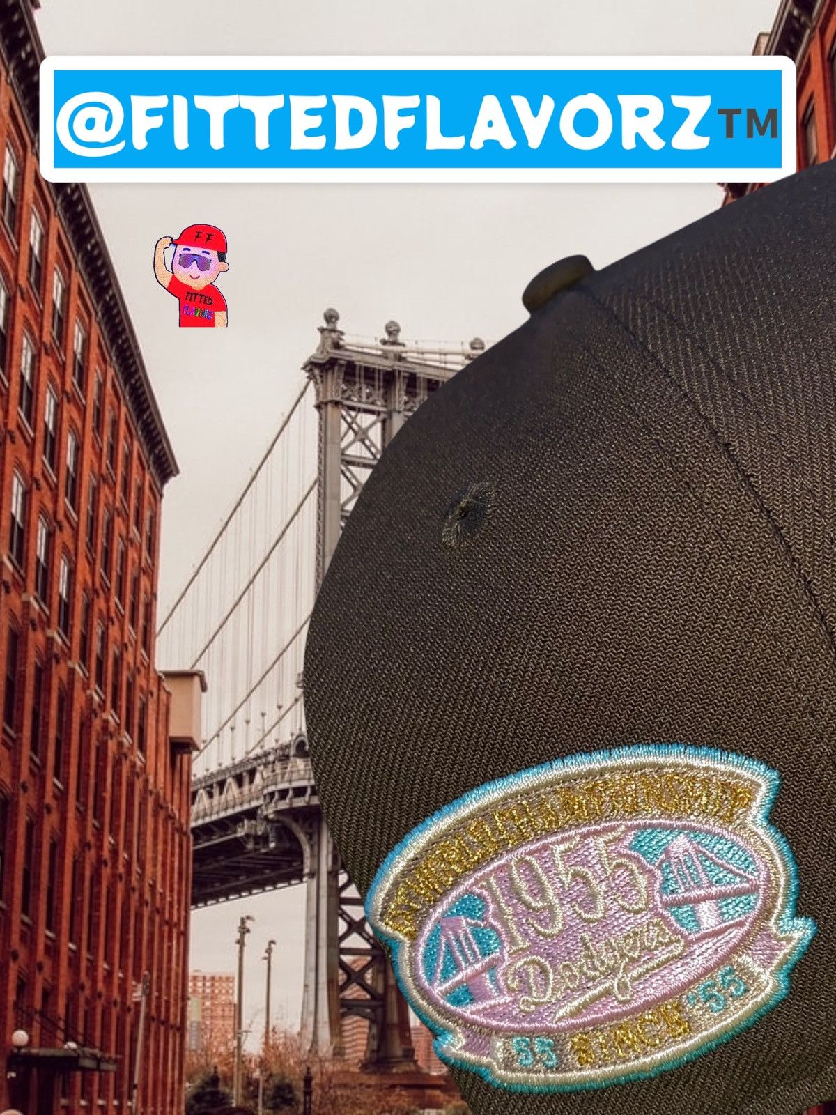 New Era 7 1/4 BROOKLYN DODGERS EXCLUSIVE FITTED HAT SPUMONI @HATCLUB Size ONE SIZE - 2 Thumbnail