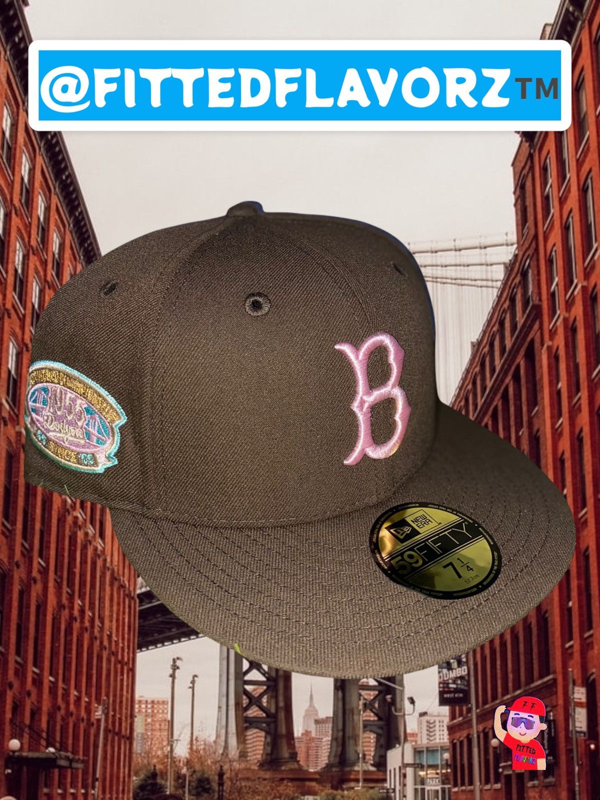 New Era 7 1/4 BROOKLYN DODGERS EXCLUSIVE FITTED HAT SPUMONI @HATCLUB Size ONE SIZE - 1 Thumbnail