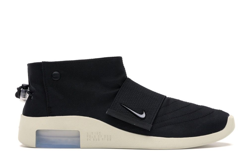 nike fear of god moccasin black