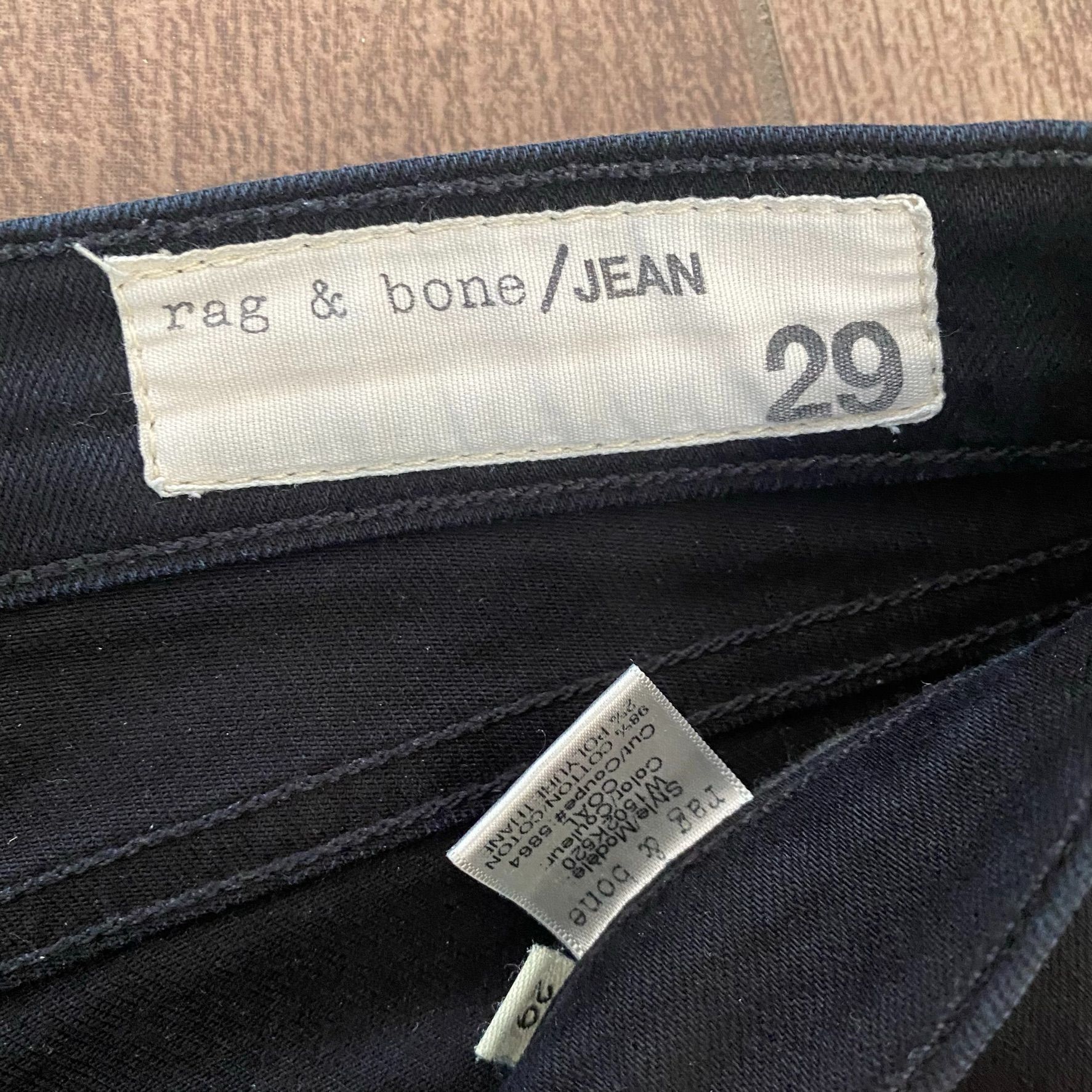 Rag & Bone Rag & Bone Black Skinny Jeans Size US 29 - 2 Thumbnail