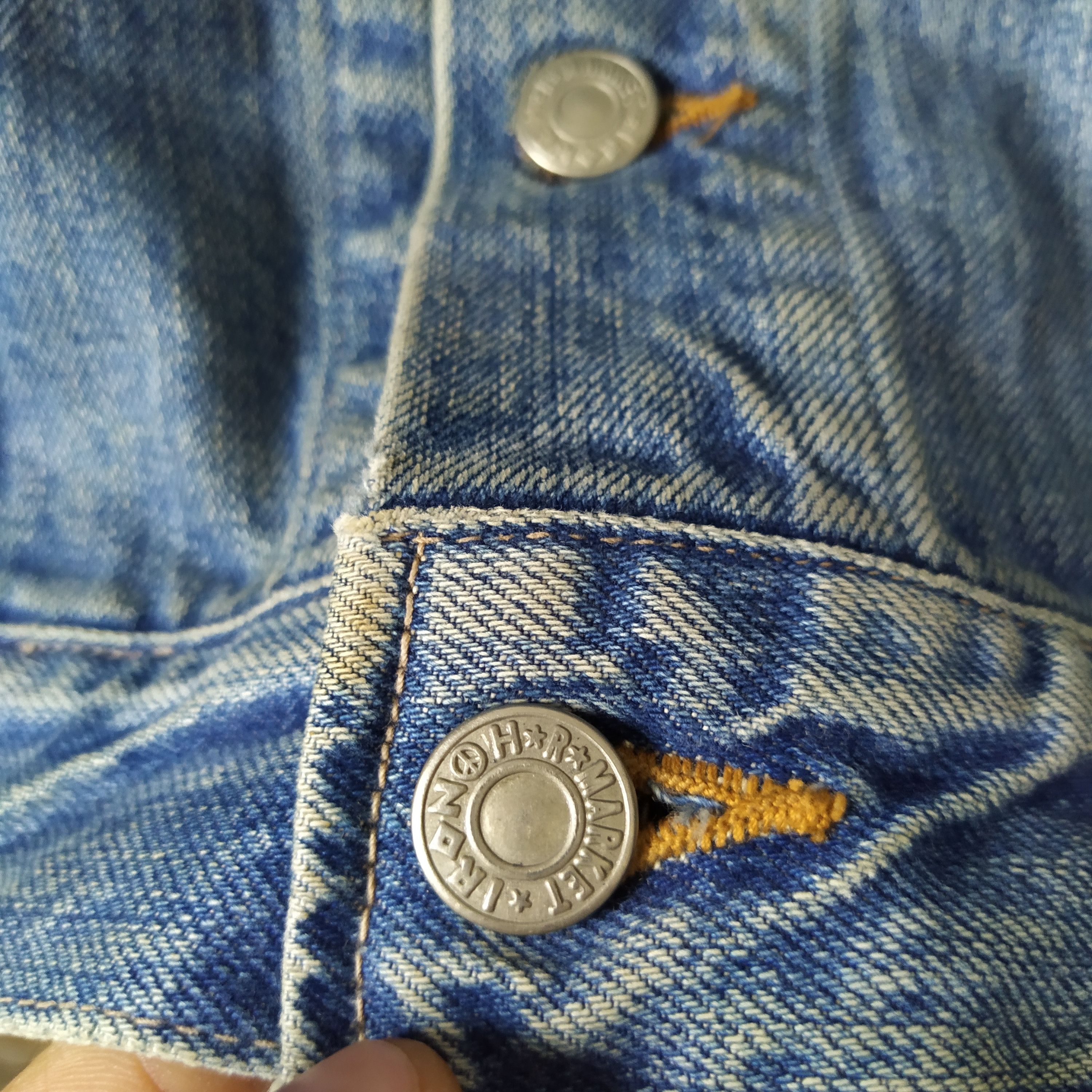 HOLLYWOOD RANCH MARKET IRON HRM HOLLYWOOD RANCH MARKET Koji Udo DENIM JACKET (D229) Size US XS / EU 42 / 0 - 4 Thumbnail