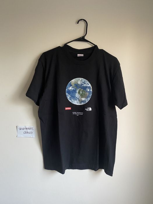 Supreme x tnf hot sale one world tee