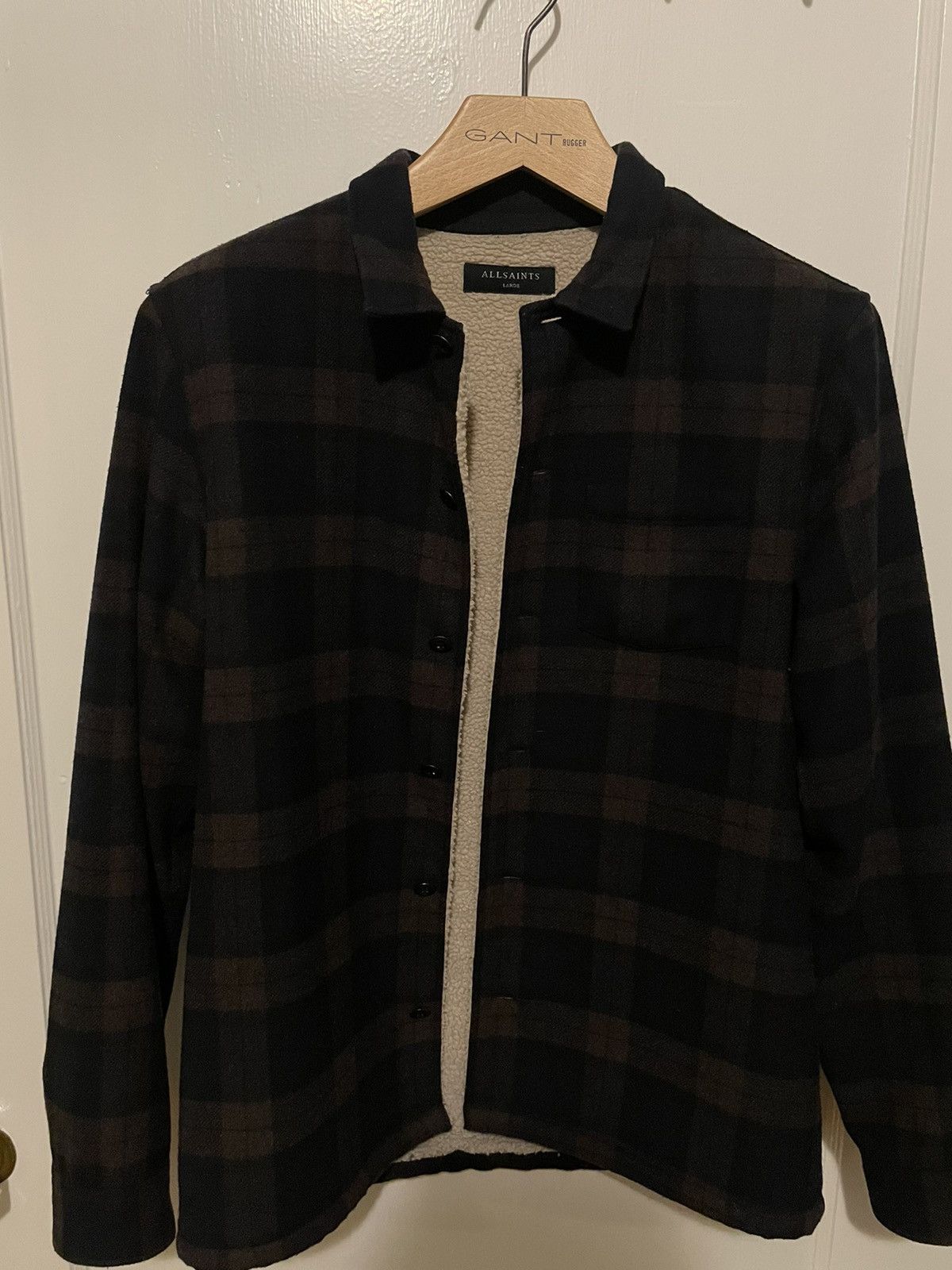 Allsaints Allsaints Sherpa Lined Flannel Size US L / EU 52-54 / 3 - 1 Thumbnail