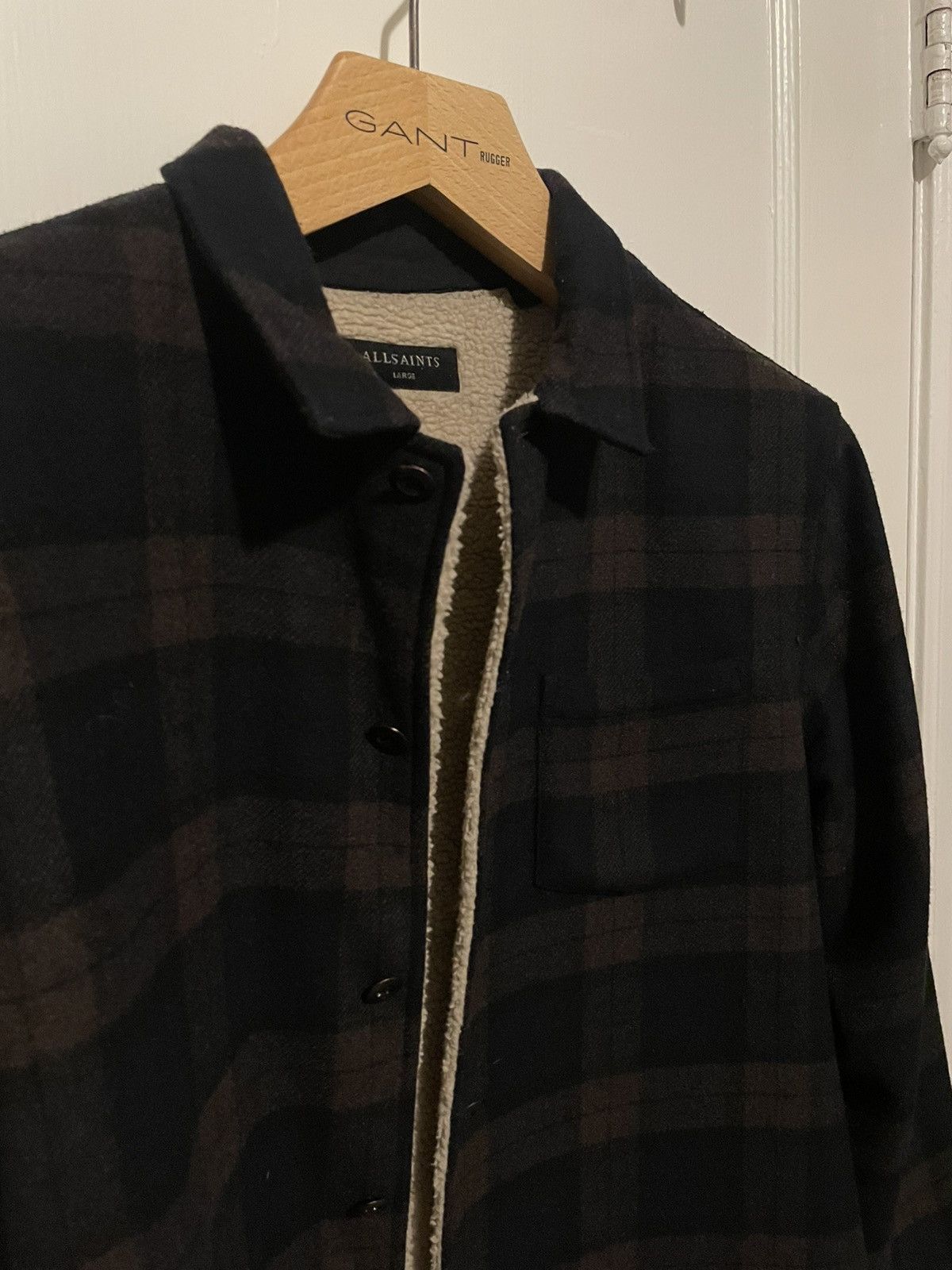 Allsaints Allsaints Sherpa Lined Flannel Size US L / EU 52-54 / 3 - 2 Thumbnail