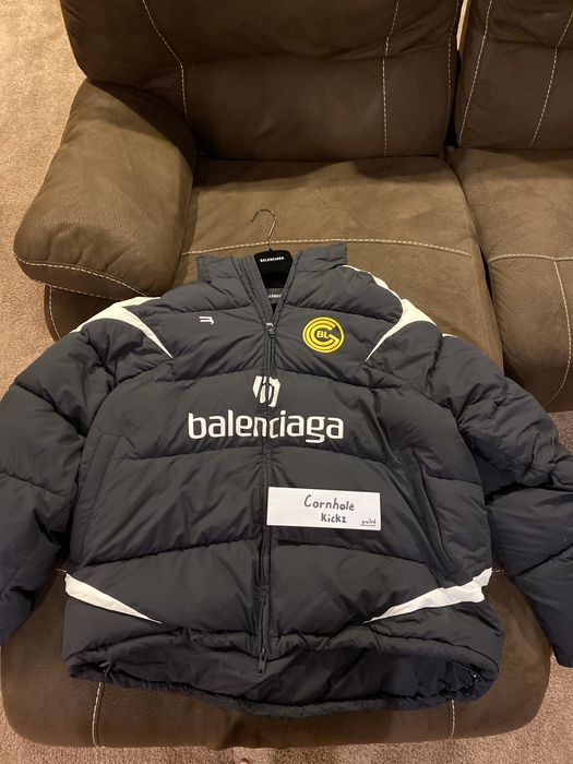 balenciaga soccer puffer jacket