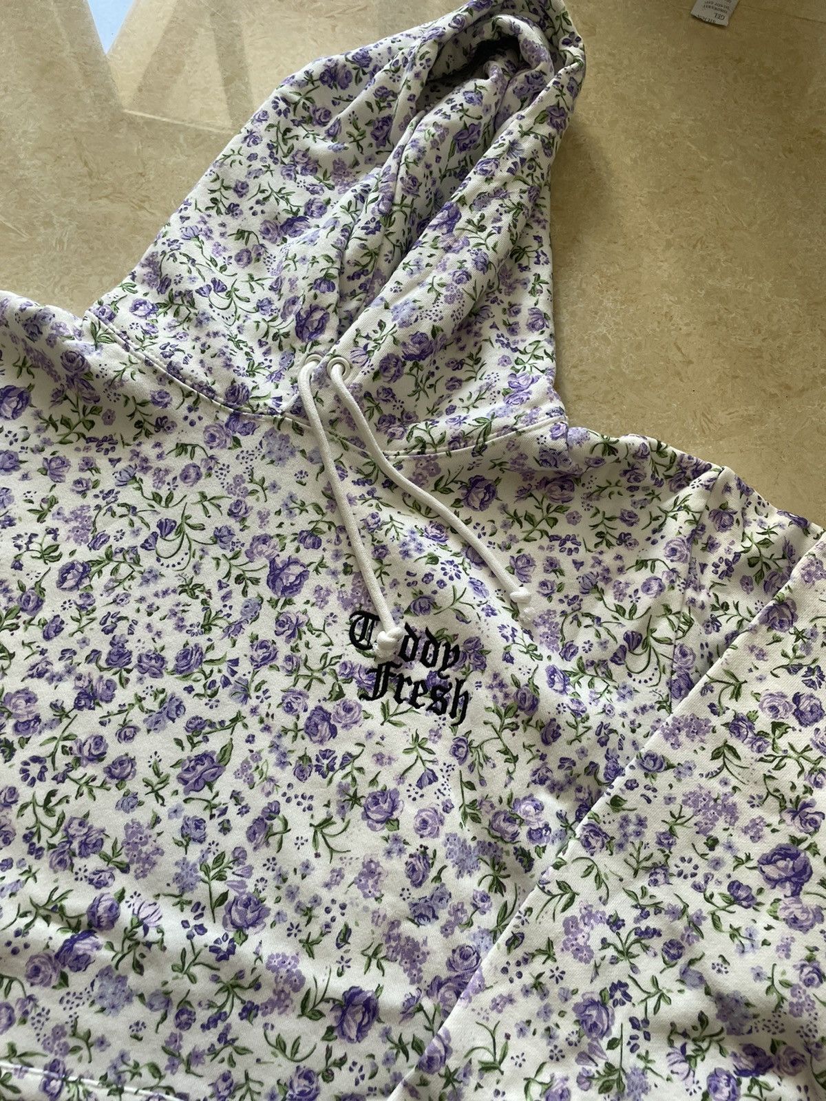 Teddy Fresh Floral Hoodie and Pants high quality SET size Medium