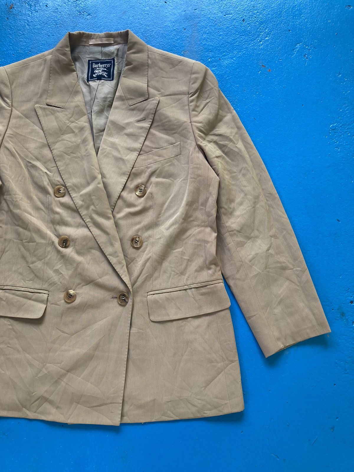 Burberry Distressed Burberry Blazer Jacket Size US L / EU 52-54 / 3 - 4 Thumbnail