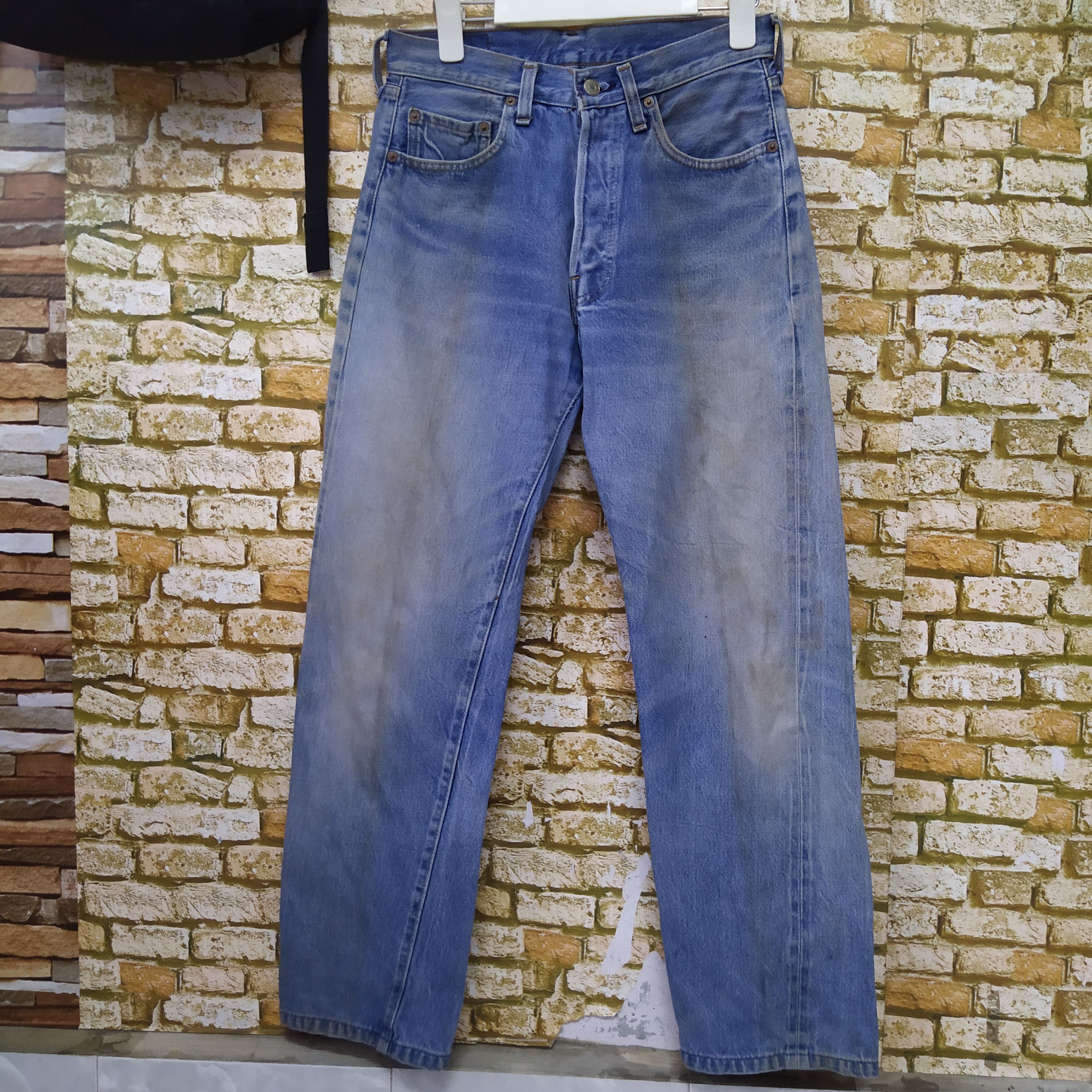 80s LEVIS 501 SELVEDGE DENIM USA MADE 524 COBAIN (D236)