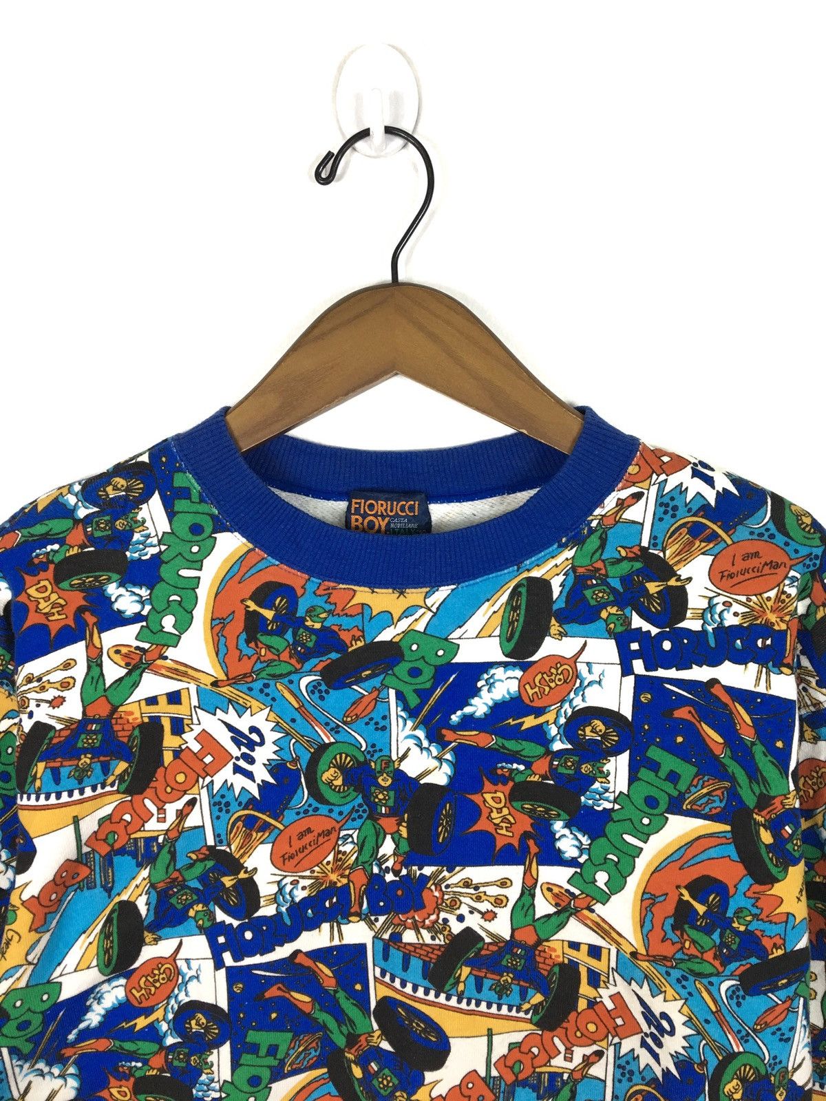 Cartoon Network RARE! Vintage SuperheroFiorucci Boy Full Print Sweatshirt Size US S / EU 44-46 / 1 - 2 Thumbnail