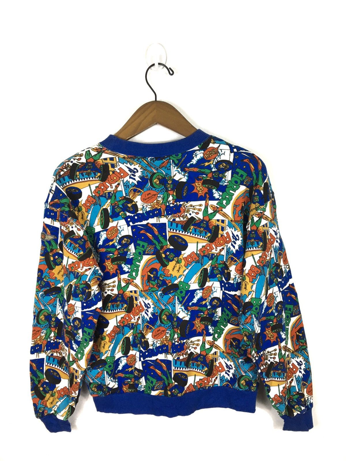 Cartoon Network RARE! Vintage SuperheroFiorucci Boy Full Print Sweatshirt Size US S / EU 44-46 / 1 - 5 Thumbnail