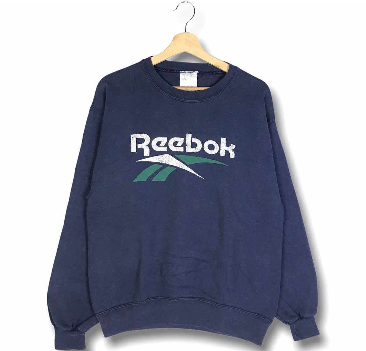 Reebok × Russell Athletic × Vintage Vintage 90s Reebok By Russell Corp Crewneck Sweatshirt Size US M / EU 48-50 / 2 - 1 Thumbnail