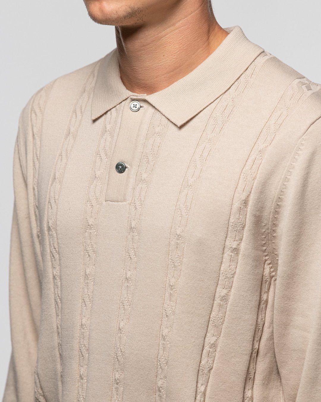 Stussy STUSSY S CHAIN LS KNIT POLO | Grailed