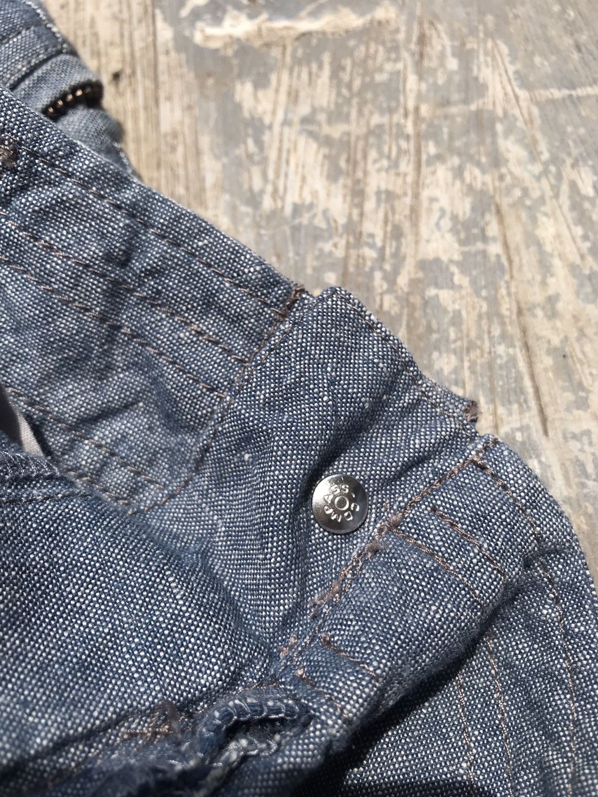 Comme Ca Ism × Japanese Brand BLUE WASH DENIM COMME CA ISM JAPANESE BRAND CARGO PANTS W32 Size US 32 / EU 48 - 5 Thumbnail