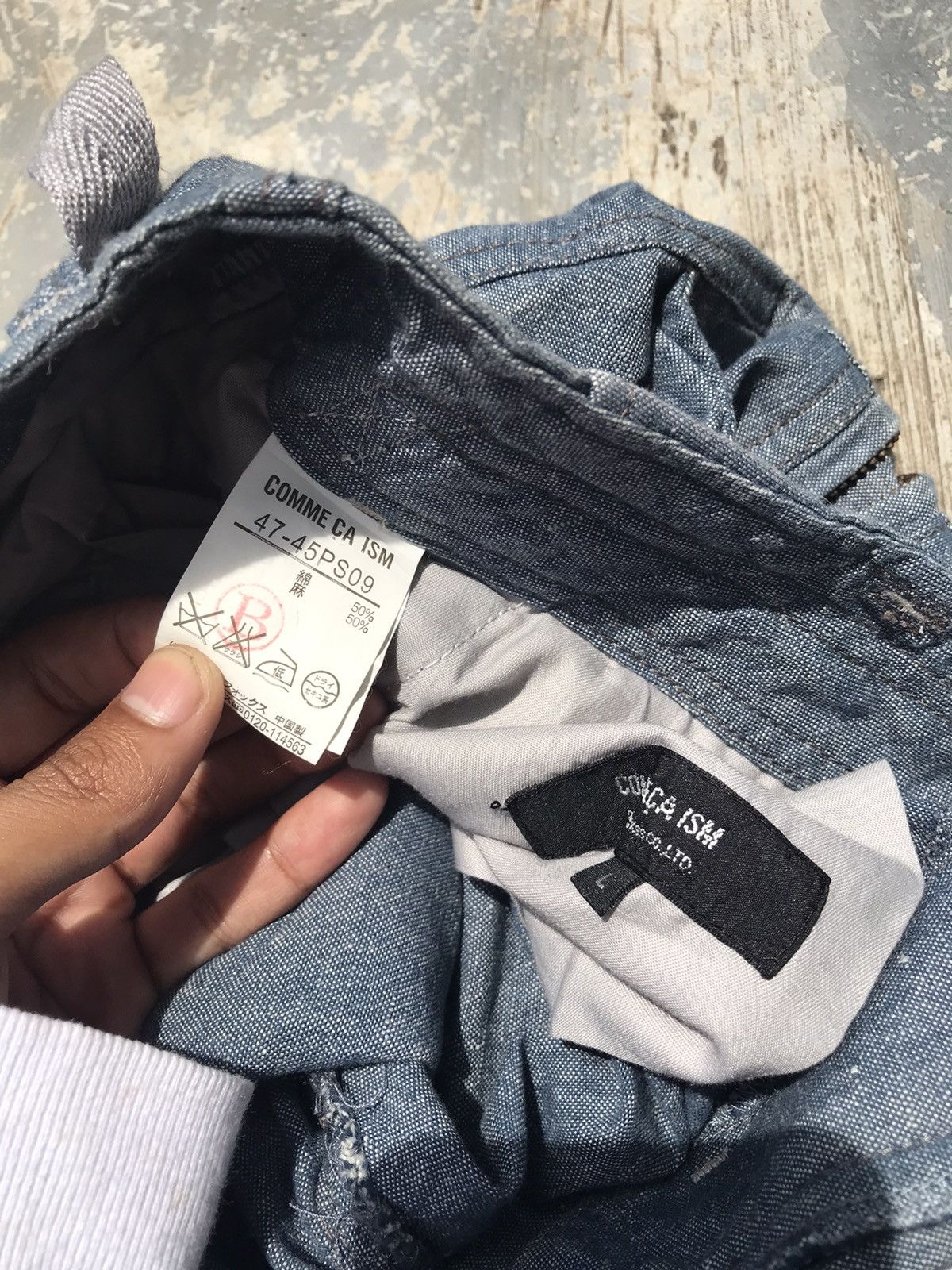 Comme Ca Ism × Japanese Brand BLUE WASH DENIM COMME CA ISM JAPANESE BRAND CARGO PANTS W32 Size US 32 / EU 48 - 4 Thumbnail