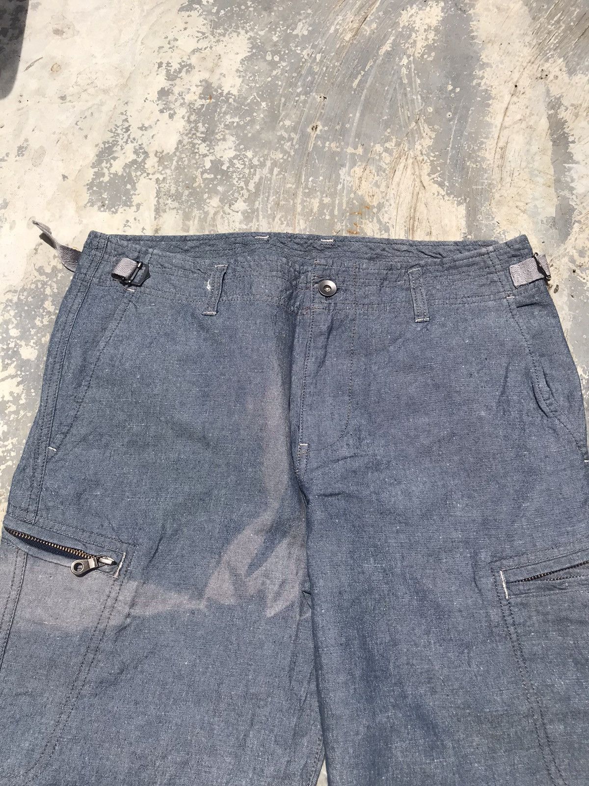 Comme Ca Ism × Japanese Brand BLUE WASH DENIM COMME CA ISM JAPANESE BRAND CARGO PANTS W32 Size US 32 / EU 48 - 3 Thumbnail
