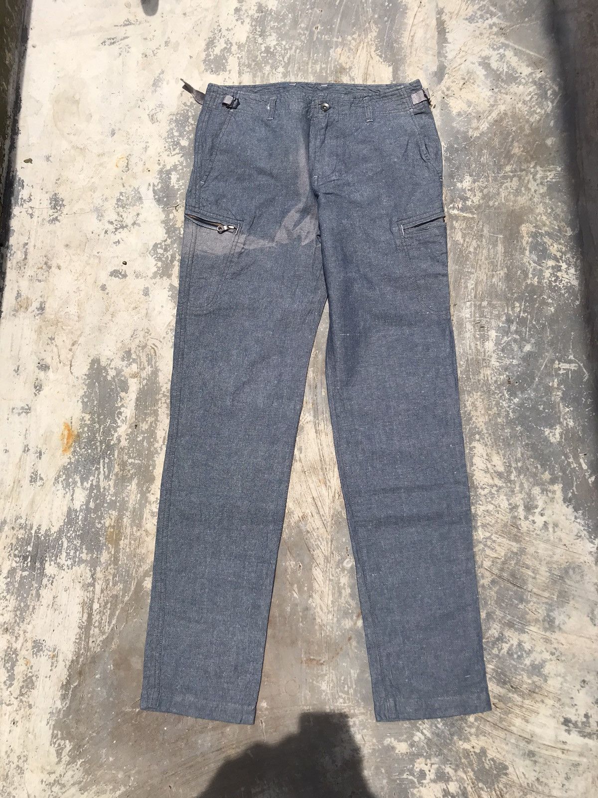 Comme Ca Ism × Japanese Brand BLUE WASH DENIM COMME CA ISM JAPANESE BRAND CARGO PANTS W32 Size US 32 / EU 48 - 1 Thumbnail