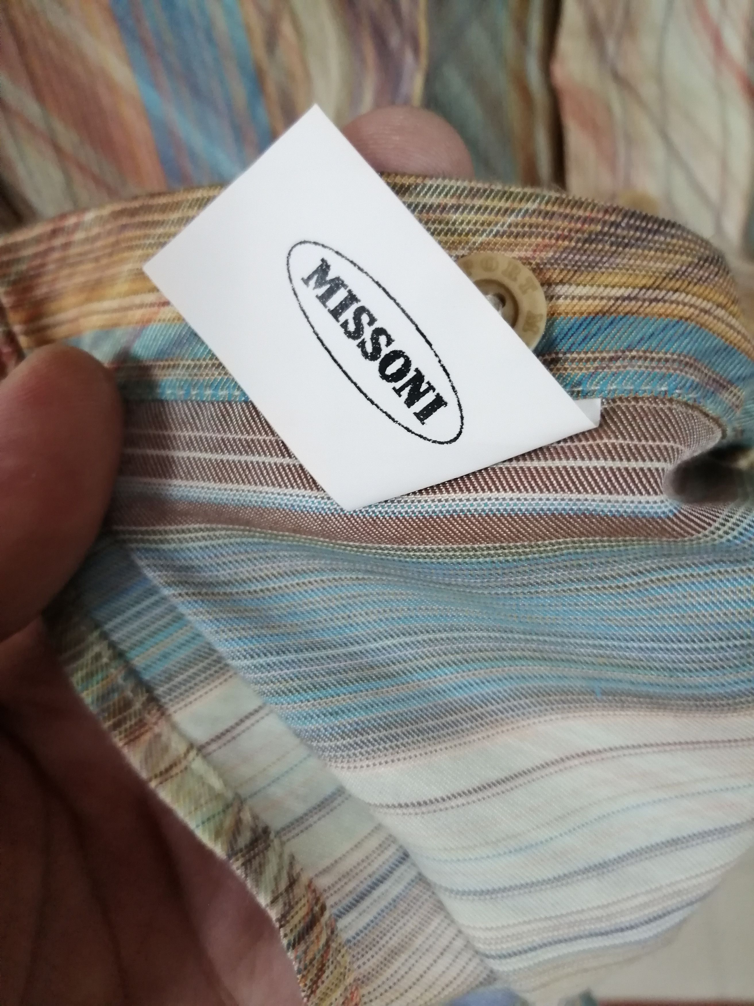 Japanese Brand × Missoni × Vintage Vintage Missoni shirt Size US L / EU 52-54 / 3 - 5 Thumbnail