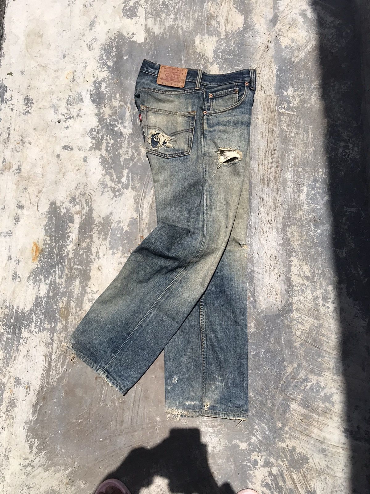 Levi's × Levi's Vintage Clothing FADED WASH DISTRESSED VTG LEVIS 512 DENIM JEANS W30 Size US 30 / EU 46 - 3 Thumbnail
