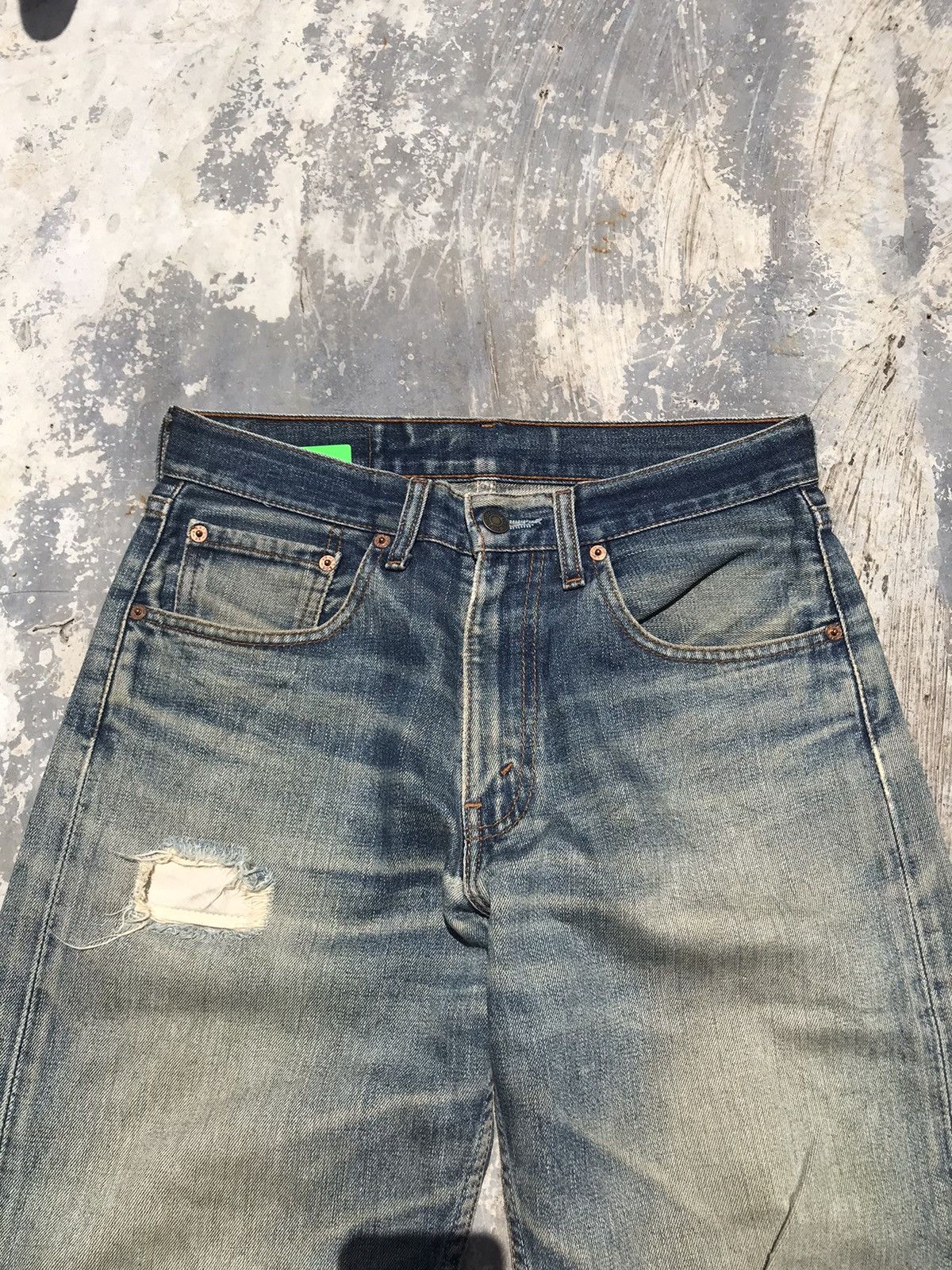 Levi's × Levi's Vintage Clothing FADED WASH DISTRESSED VTG LEVIS 512 DENIM JEANS W30 Size US 30 / EU 46 - 5 Thumbnail
