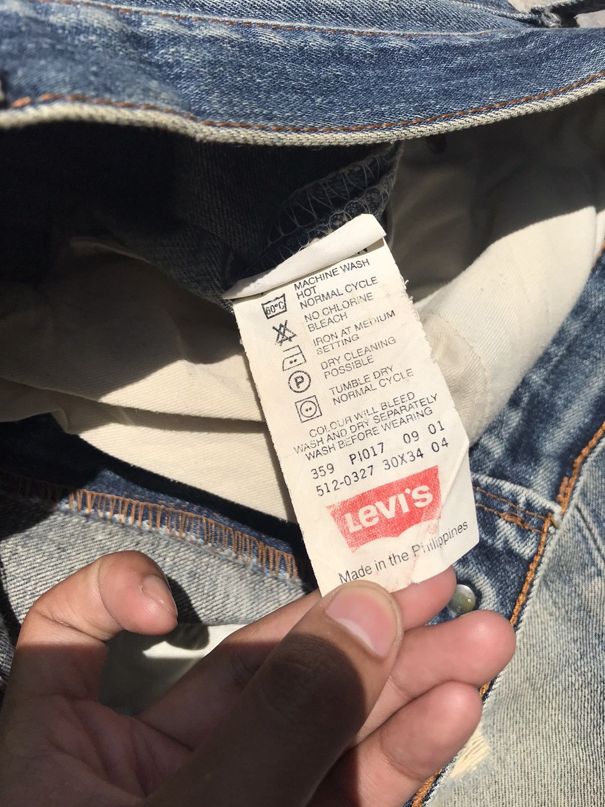 Levi's × Levi's Vintage Clothing FADED WASH DISTRESSED VTG LEVIS 512 DENIM JEANS W30 Size US 30 / EU 46 - 4 Thumbnail