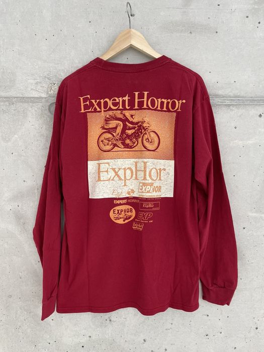 Expert Horror Red “Expert Horror” long sleeves T-shirt size L