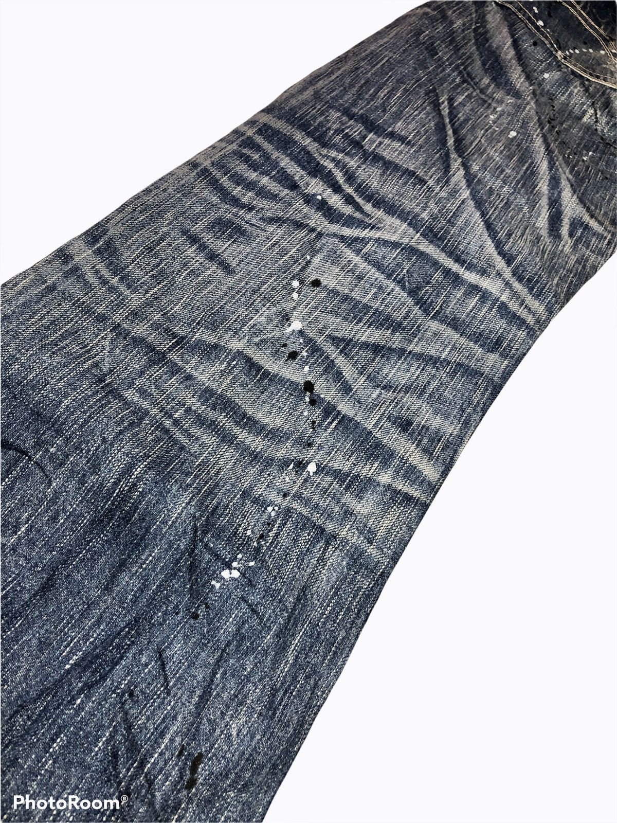 Edwin FLARED⚡️⚡️DISTRESSED PAINTED DENIM BY Edwin Size US 31 - 6 Thumbnail